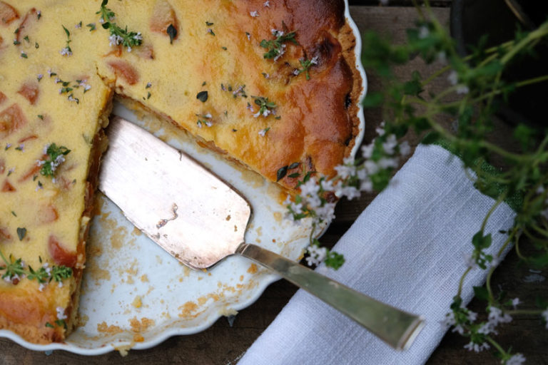 Aprikosen-Tarte mit Thymian - Der blaue Distelfink